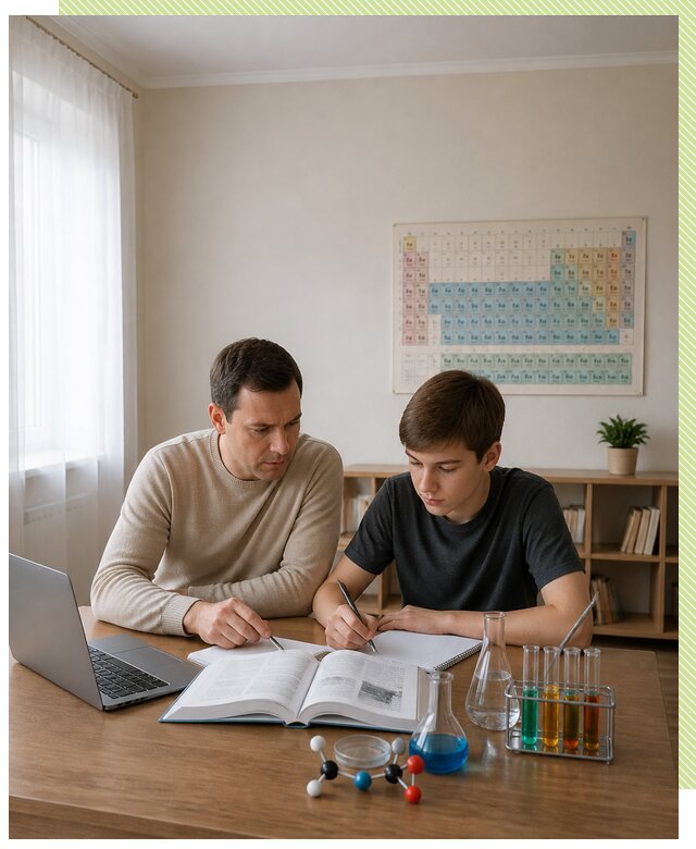 Репетитор по химии 8 класс в Каспийске по цене от 1222 р. | Репетитор-Ксп